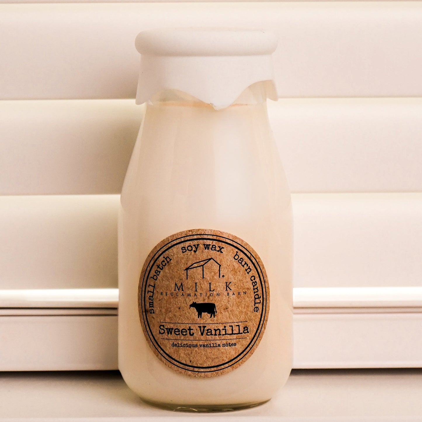 Sweet Vanilla | Soy Milk Bottle Candle