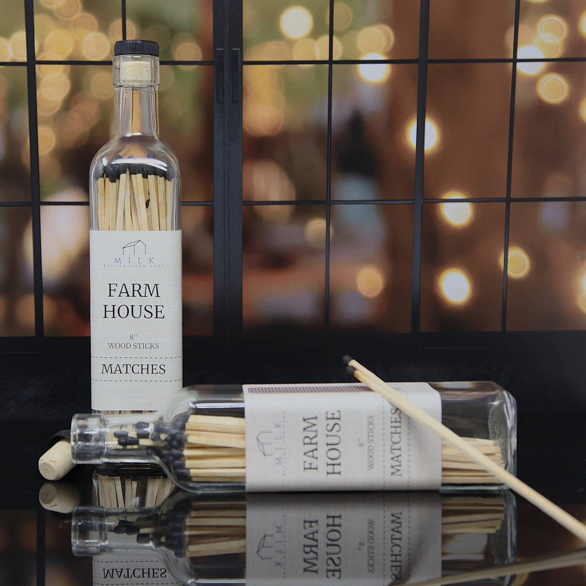 Farmhouse Bottle Matches| 50 Pcs