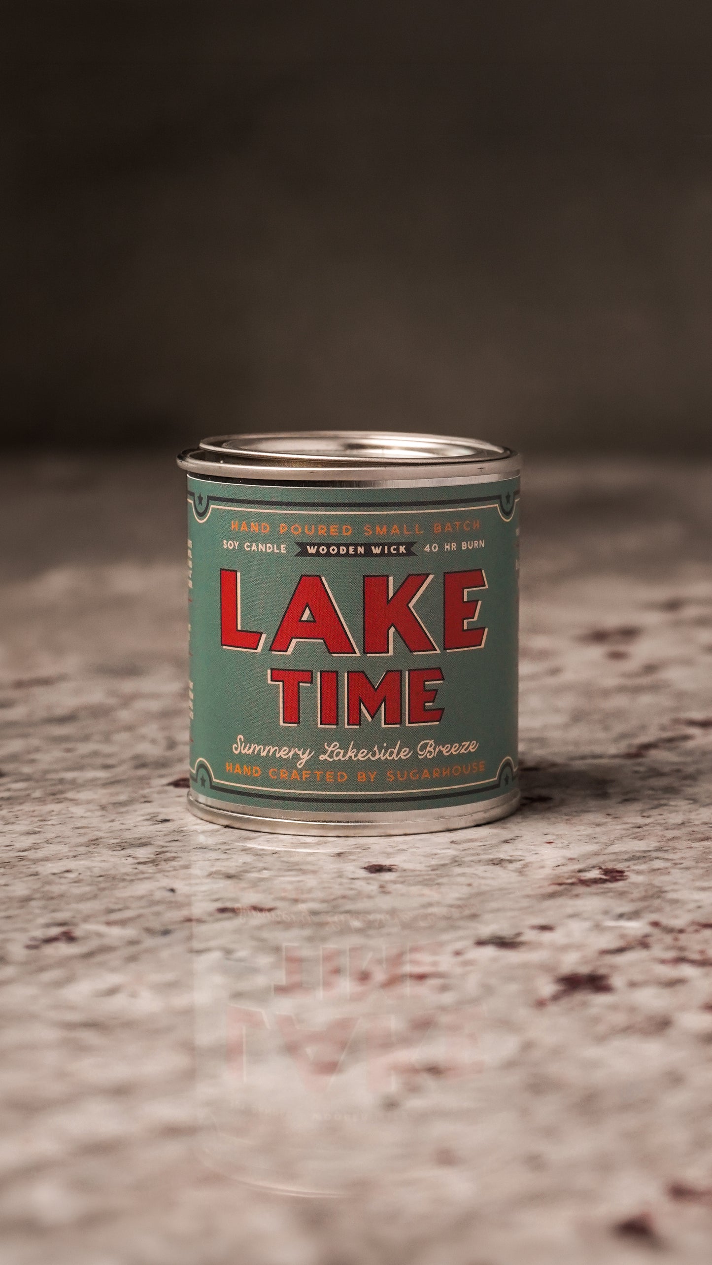 Lake Time Soy Candle | Vintage Paint Can