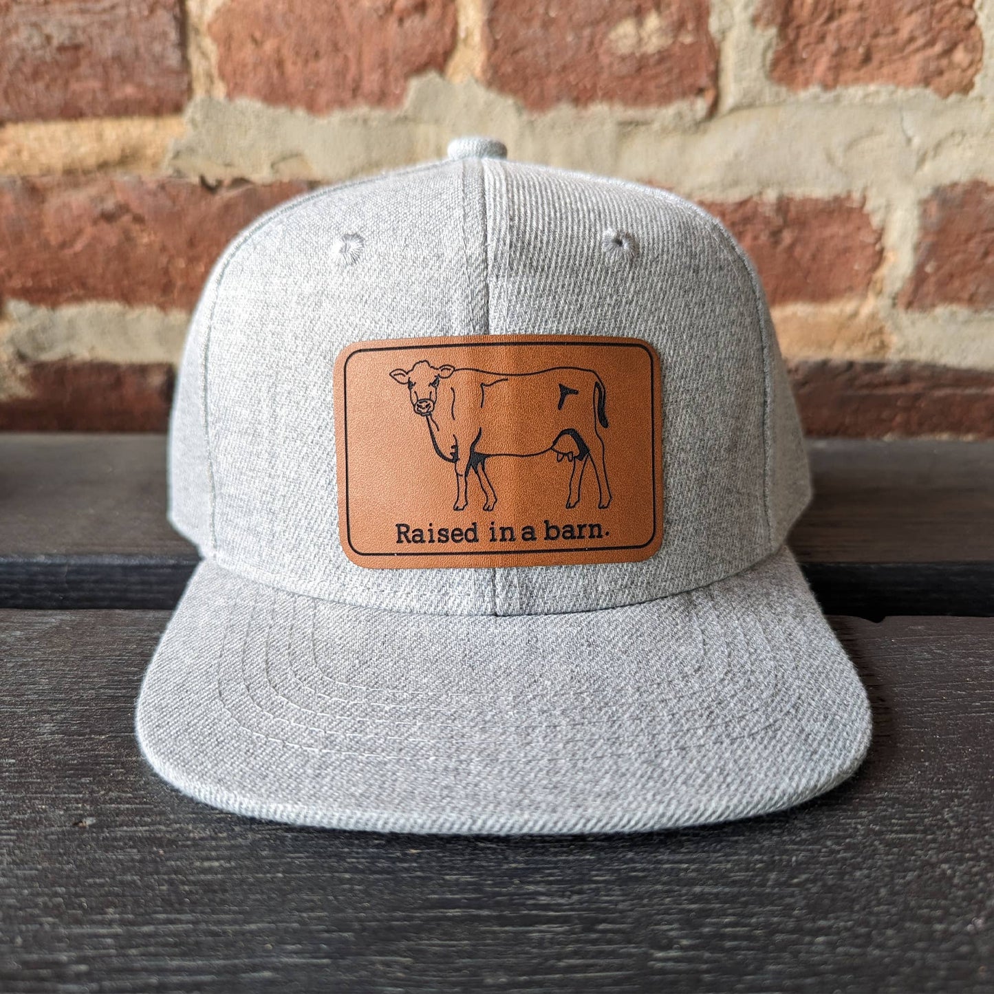 Raised in a Barn Kids Trucker Hat [Grey]