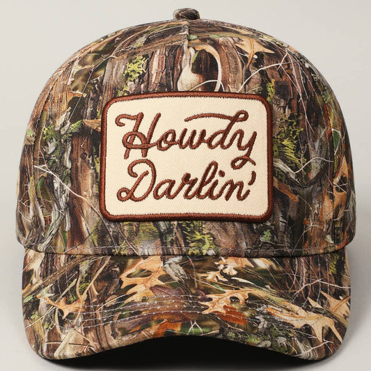 Howdy Darlin' Patch Camo Trucker Hat [Camo]