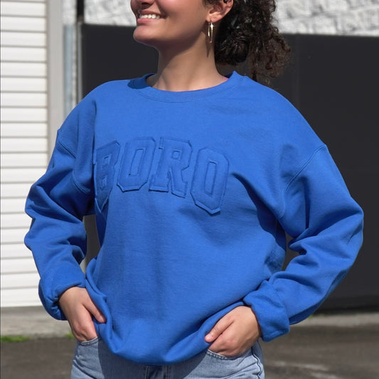 Boro Vintage Block Comfort Crew [Royal]