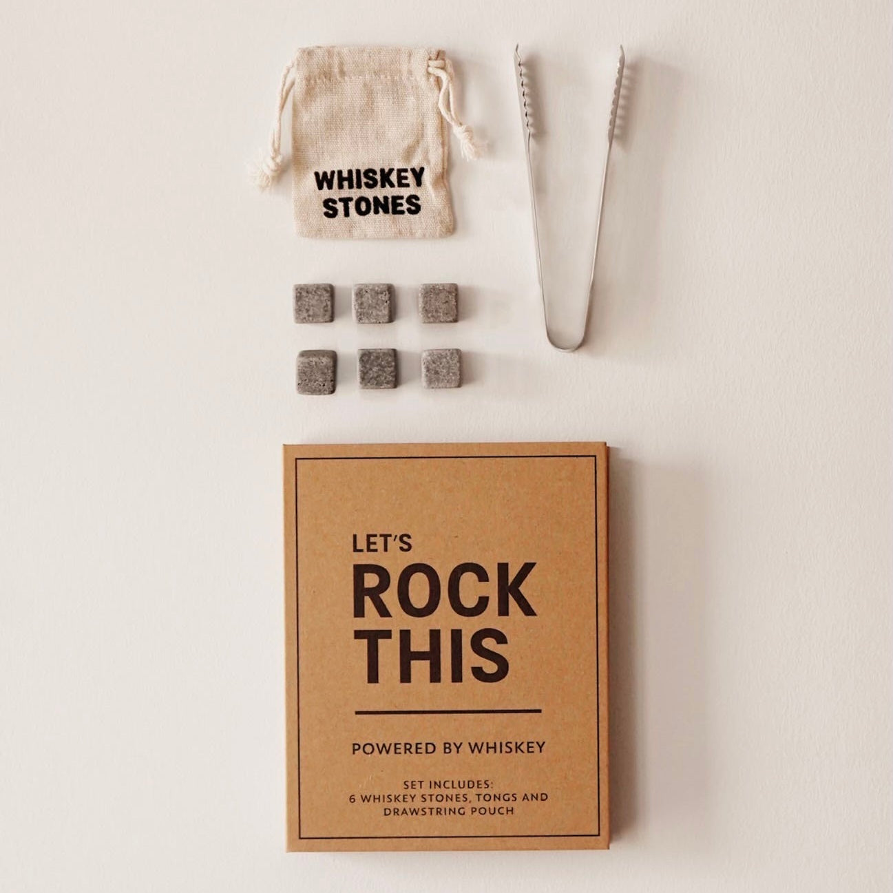 Whiskey Stones Set Gift Book Box