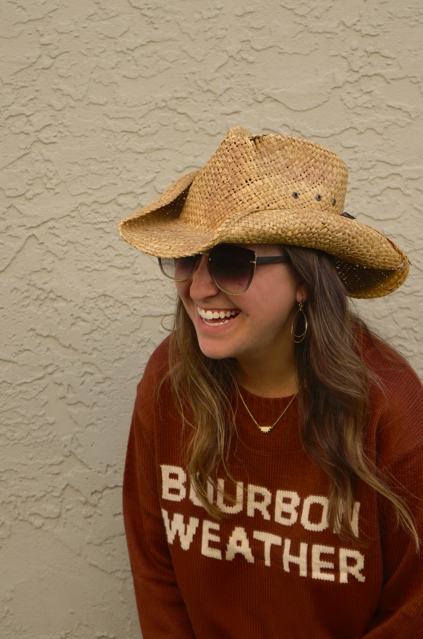 Bourbon Weather Sweater [Rust & Ivory]