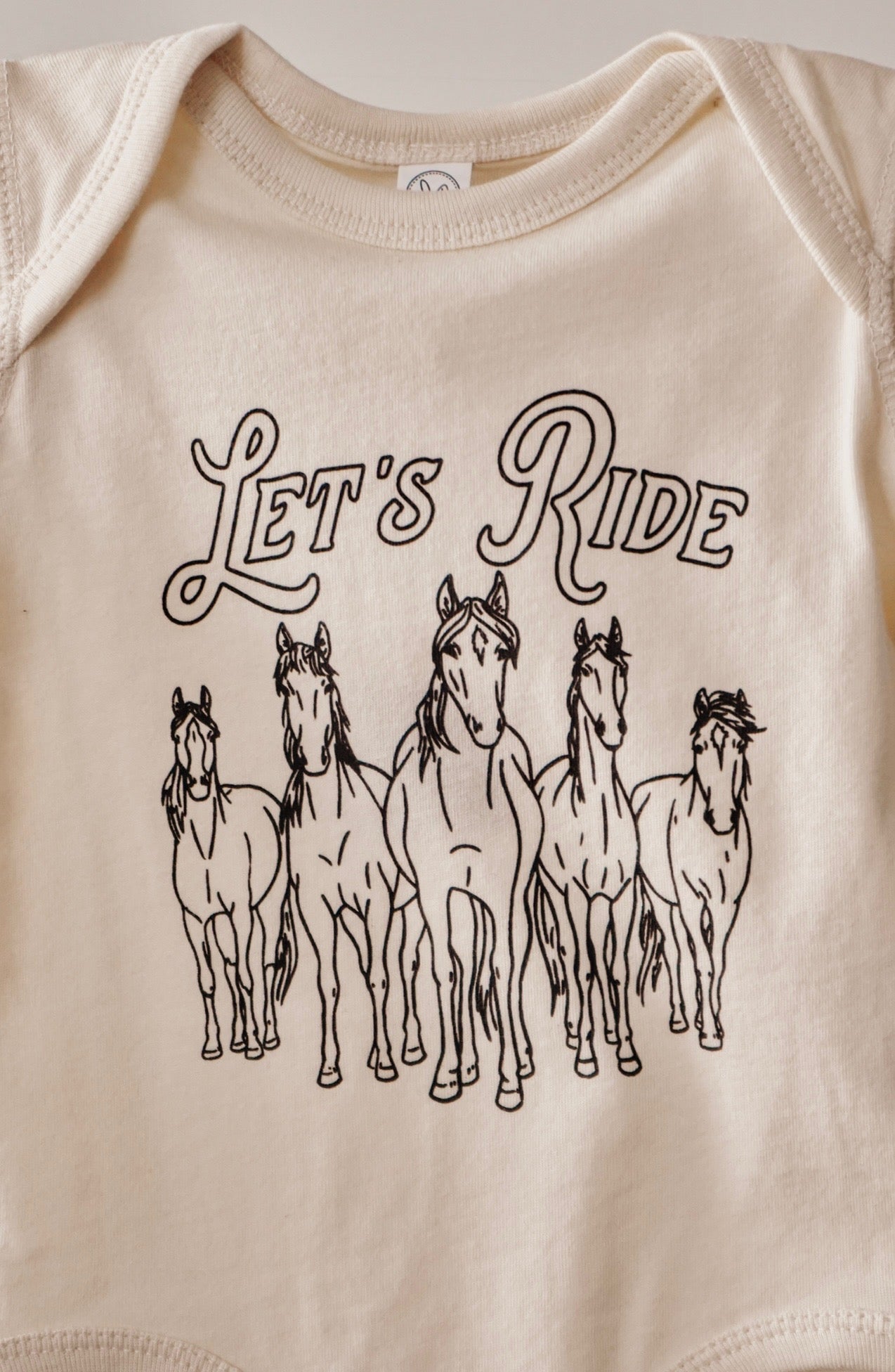 Let's Ride Onesie [Natural]