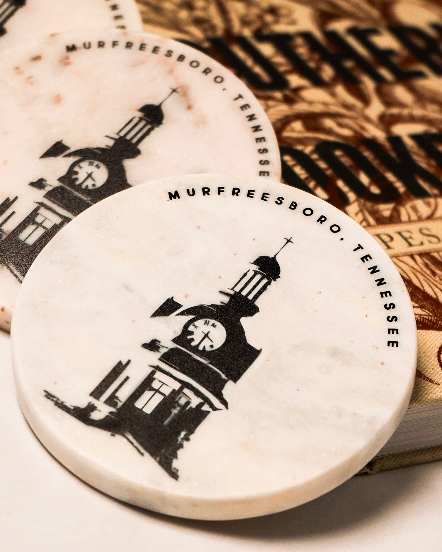 On Boro Time Marble Coaster