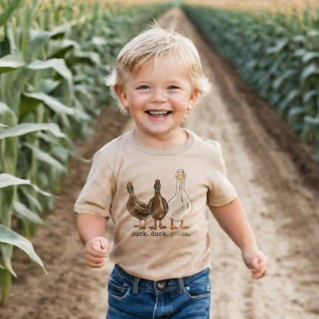 Duck Duck Goose Country Western Toddler Tee [Natural]