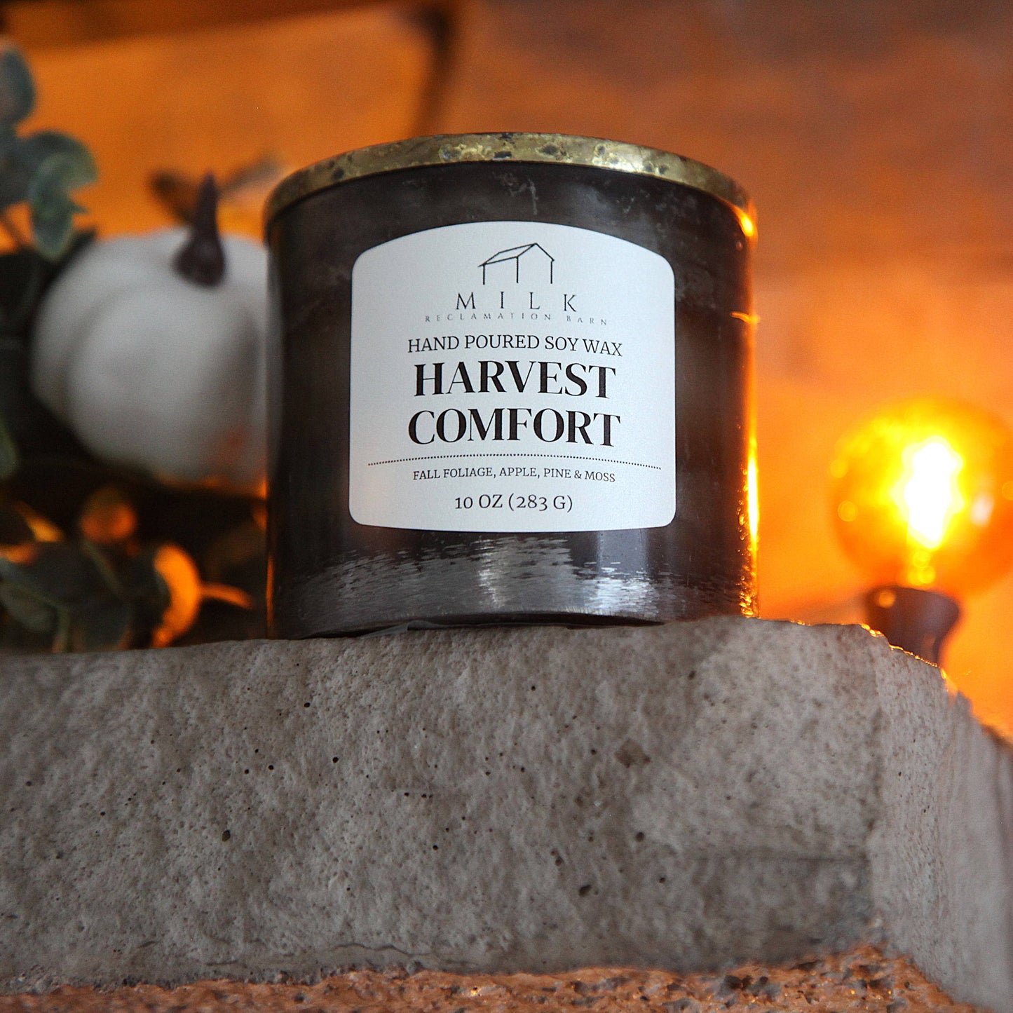 Lakeside Retreat Soy Candle | Rustic Barn Metal 10 oz