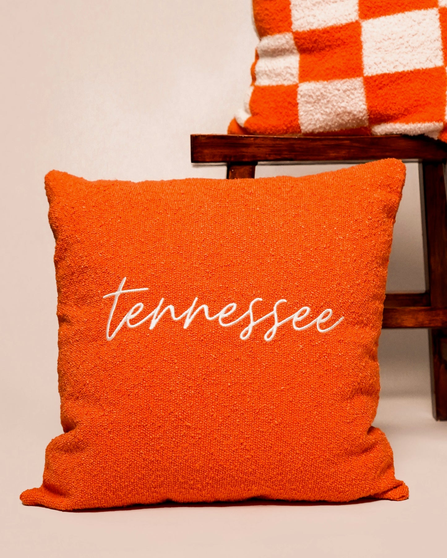 Tennessee Textured Accent Pillow [Orange]