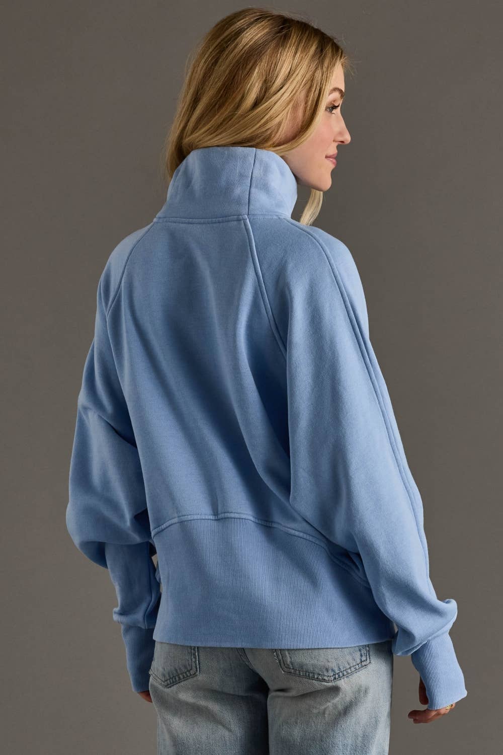 Everyday Quarter Zip Sweatshirt [Lt. Blue]