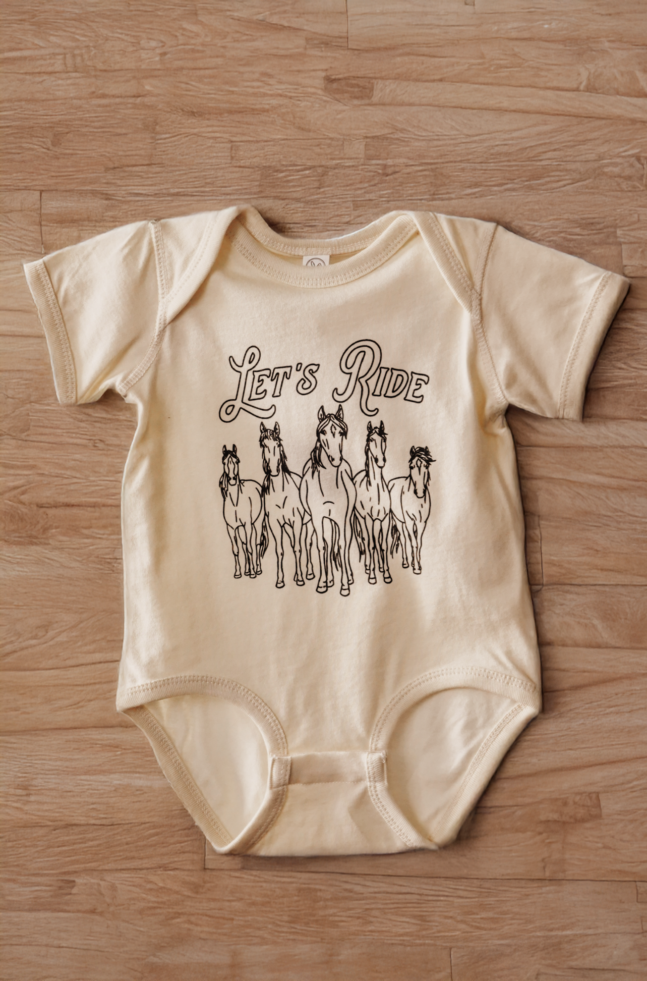 Let's Ride Onesie [Natural]