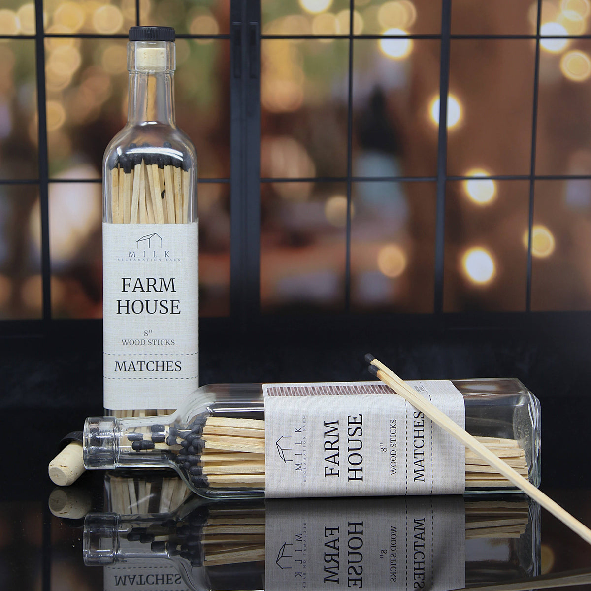 Farmhouse Bottle Matches| 50 Pcs