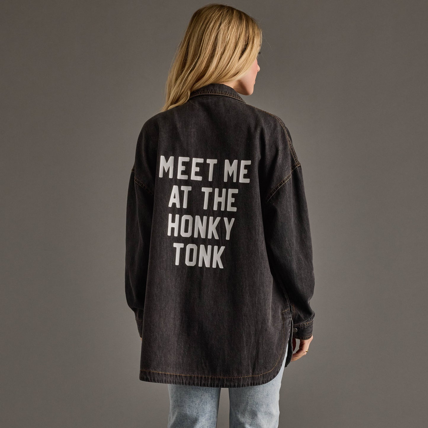 *PREORDER Meet Me At The Honky Tonk Denim Button Up
