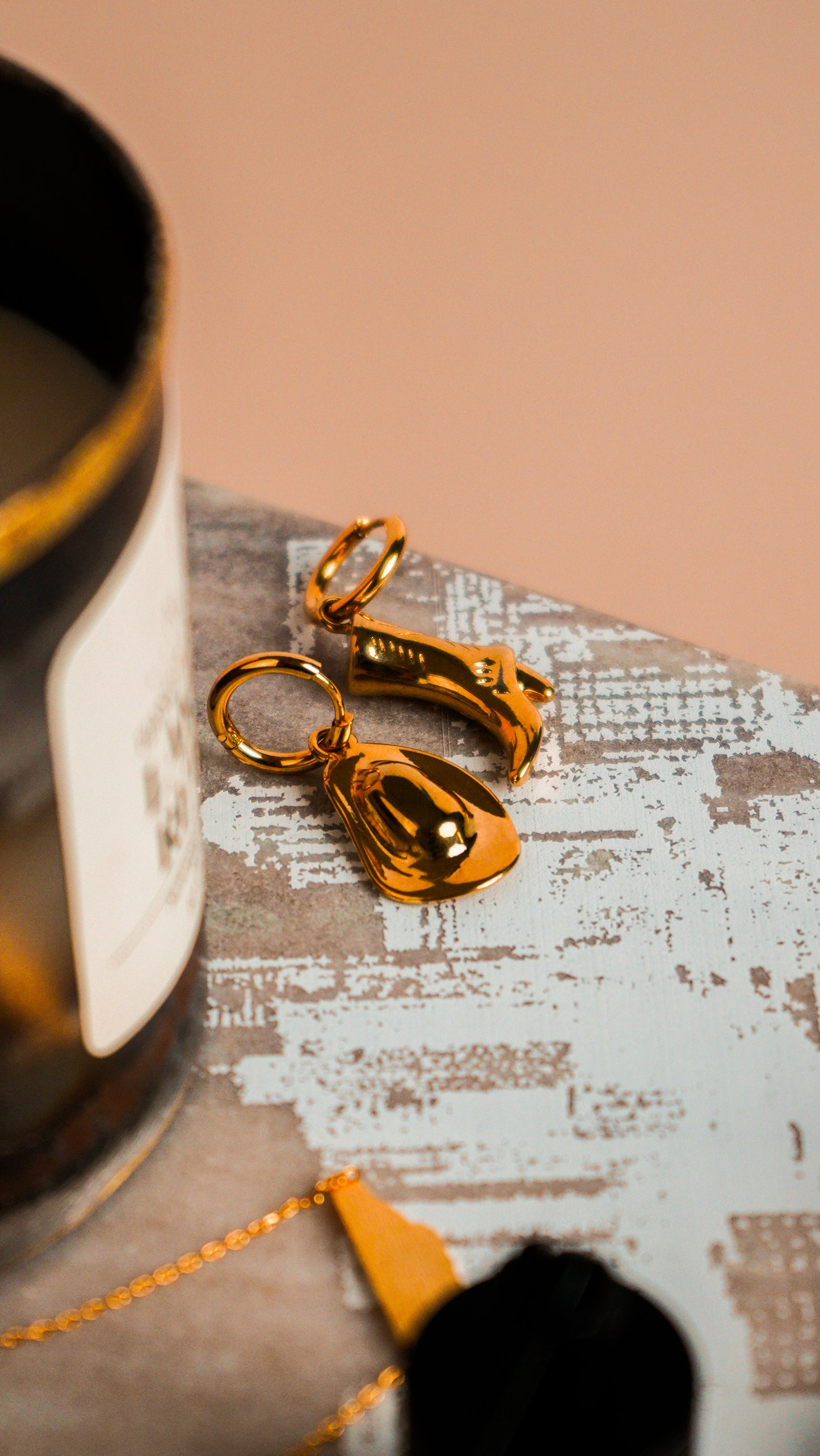 Cowboy Boot + Hat 18K Gold Plated Earrings