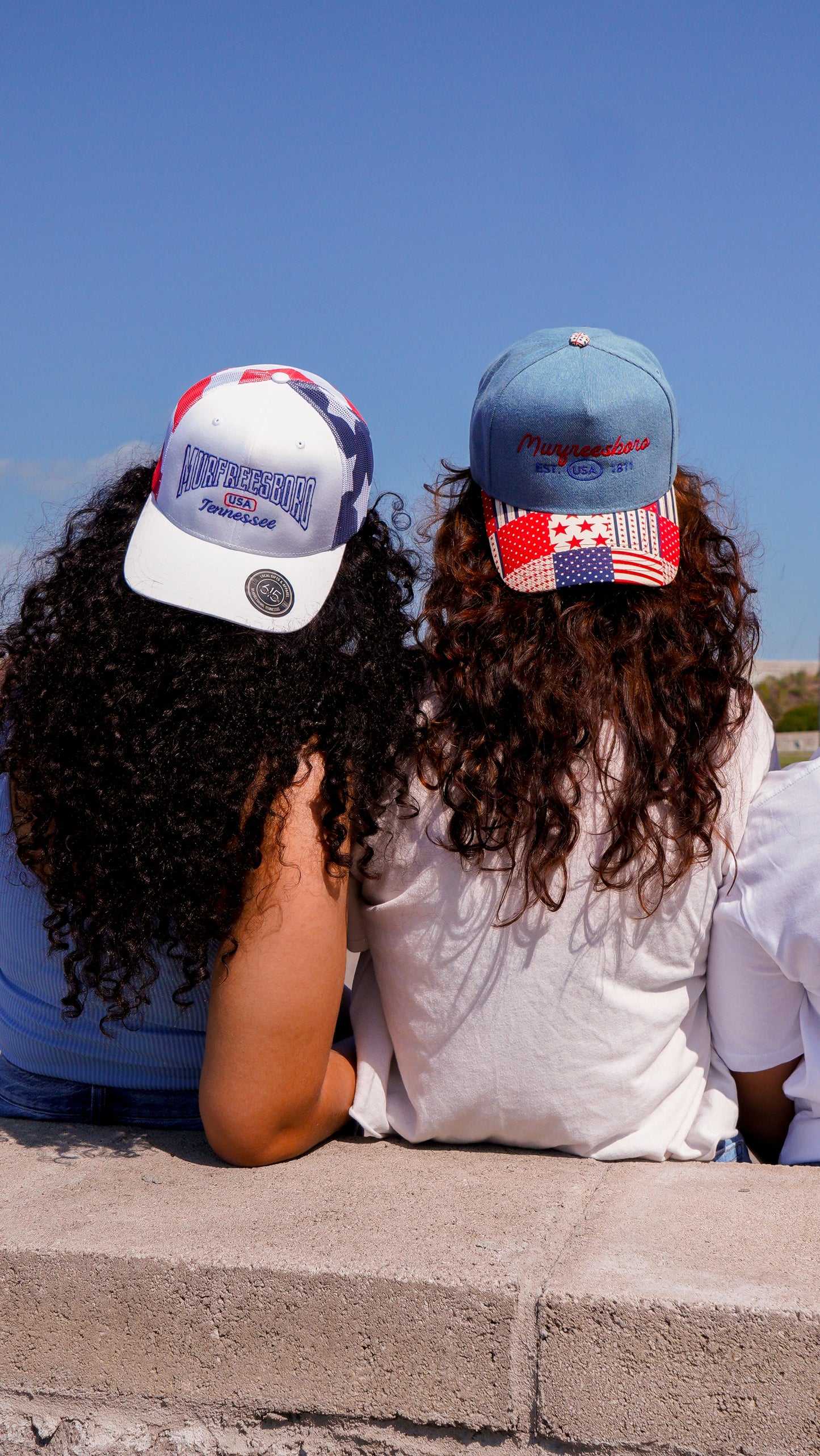 Murfreesboro Tennessee Denim Americana Hat | Embroidered USA Patchwork Cap