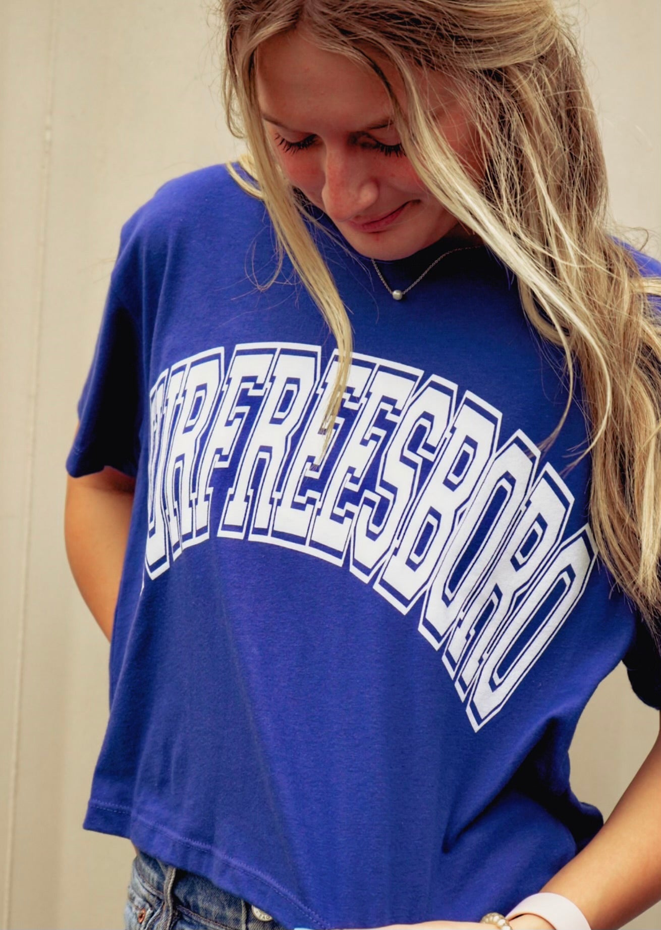 Varsity Crop Tee [Murfreesboro]