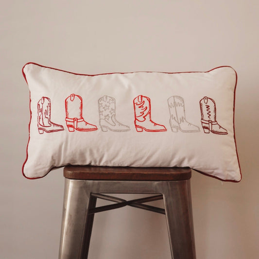 Howdy Girl Embroidered Pillow