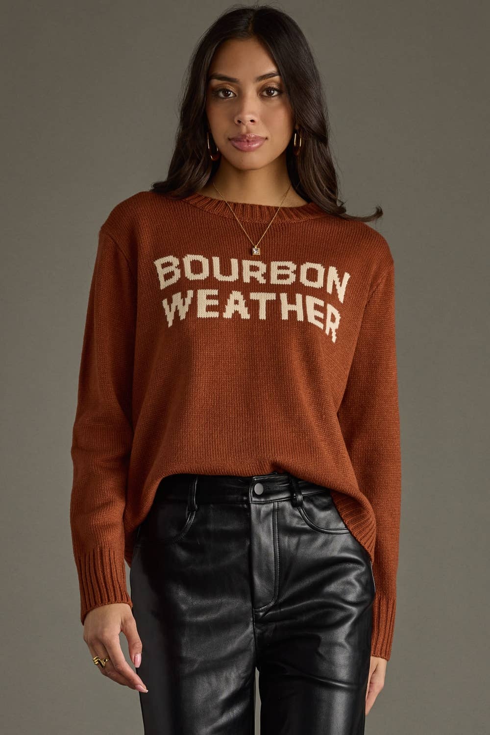Bourbon Weather Sweater [Rust & Ivory]