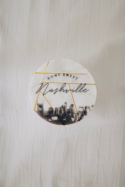 Marble Coaster Set of 4 [Nashville]