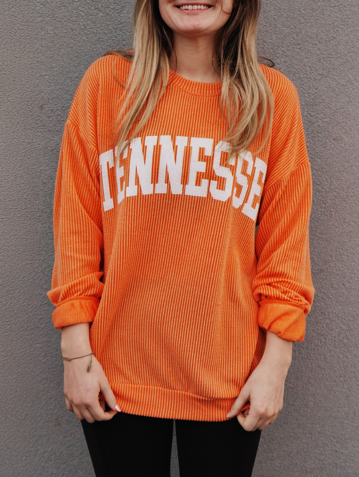 Tennessee Ribbed Graphic Sweatshirt [Orange]