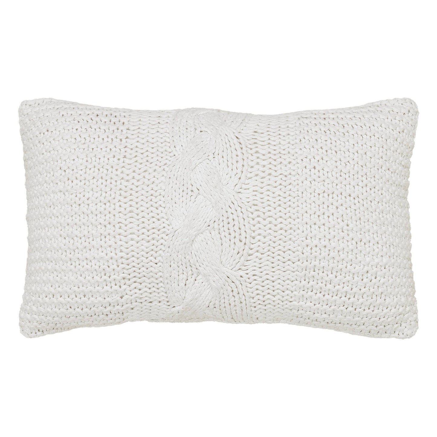 Cable Knit Sweater Pillow [White]