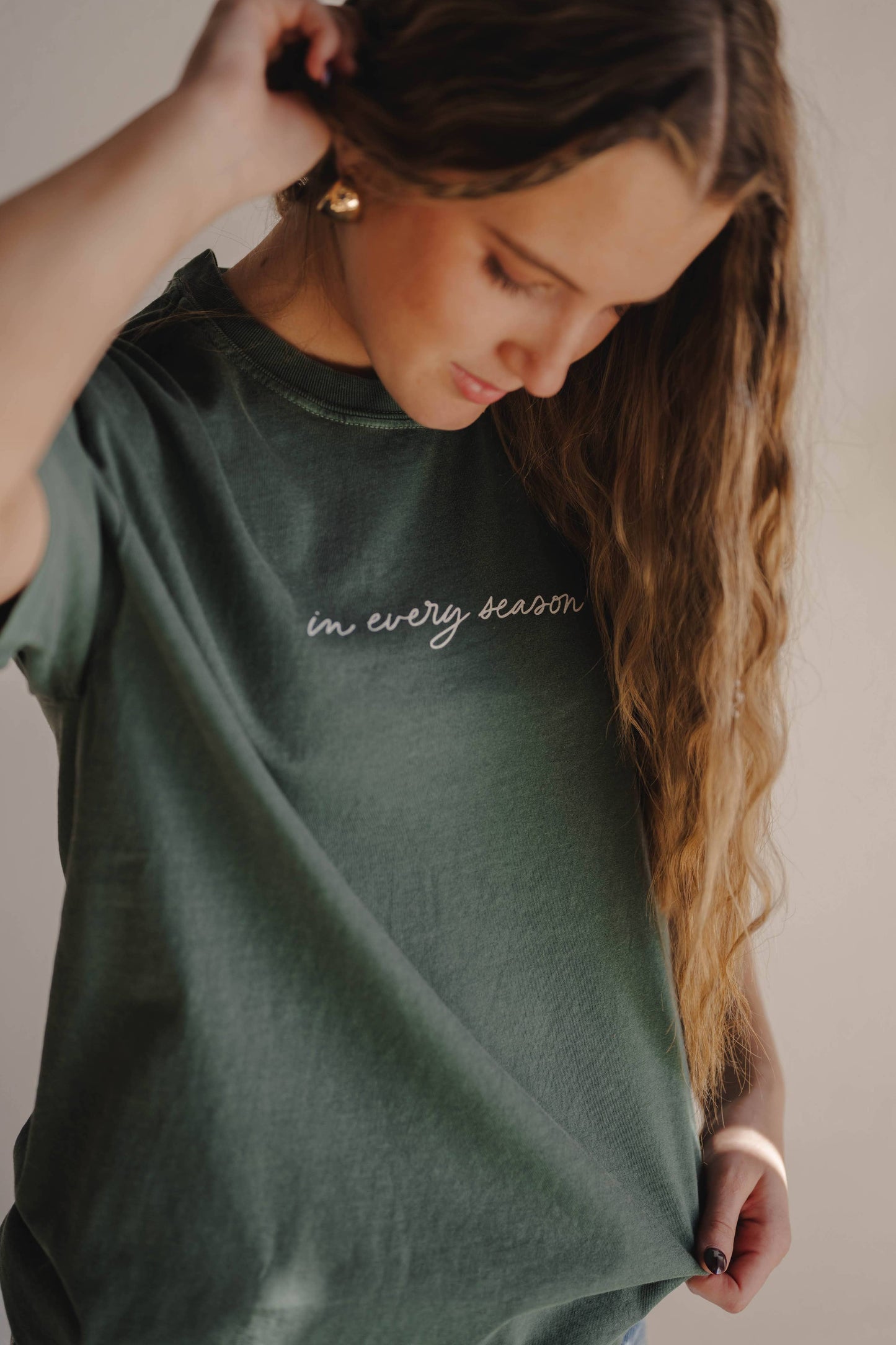 In Every Season Faith Tee [Moss]