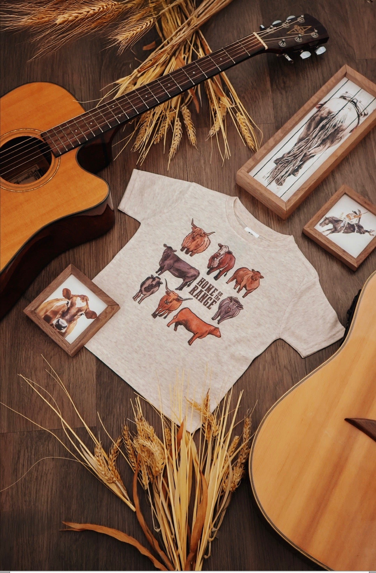 Home on the Range Country Western Toddler Tee [Natural]