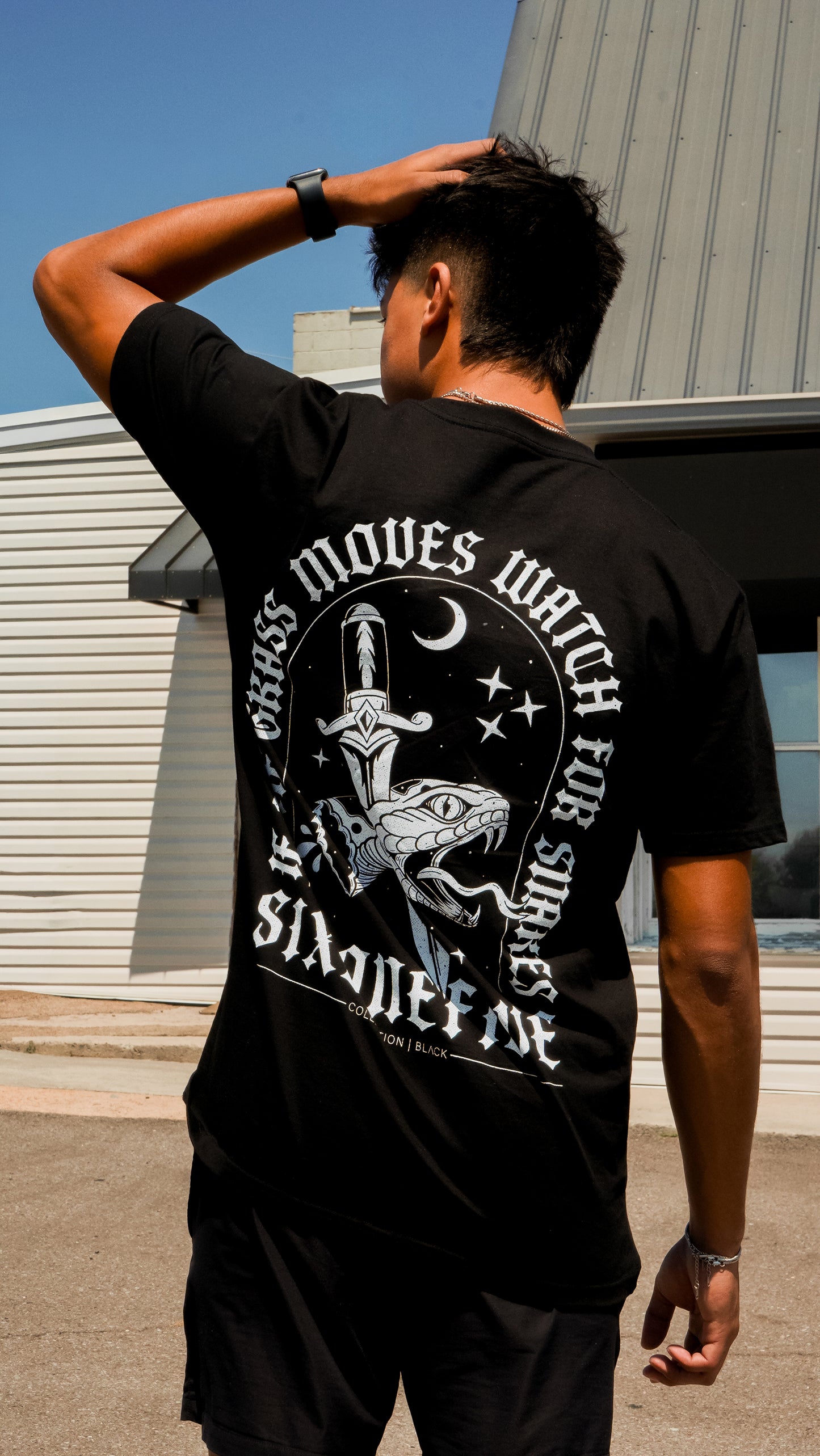 Watch For Snakes Tee | Black Collection