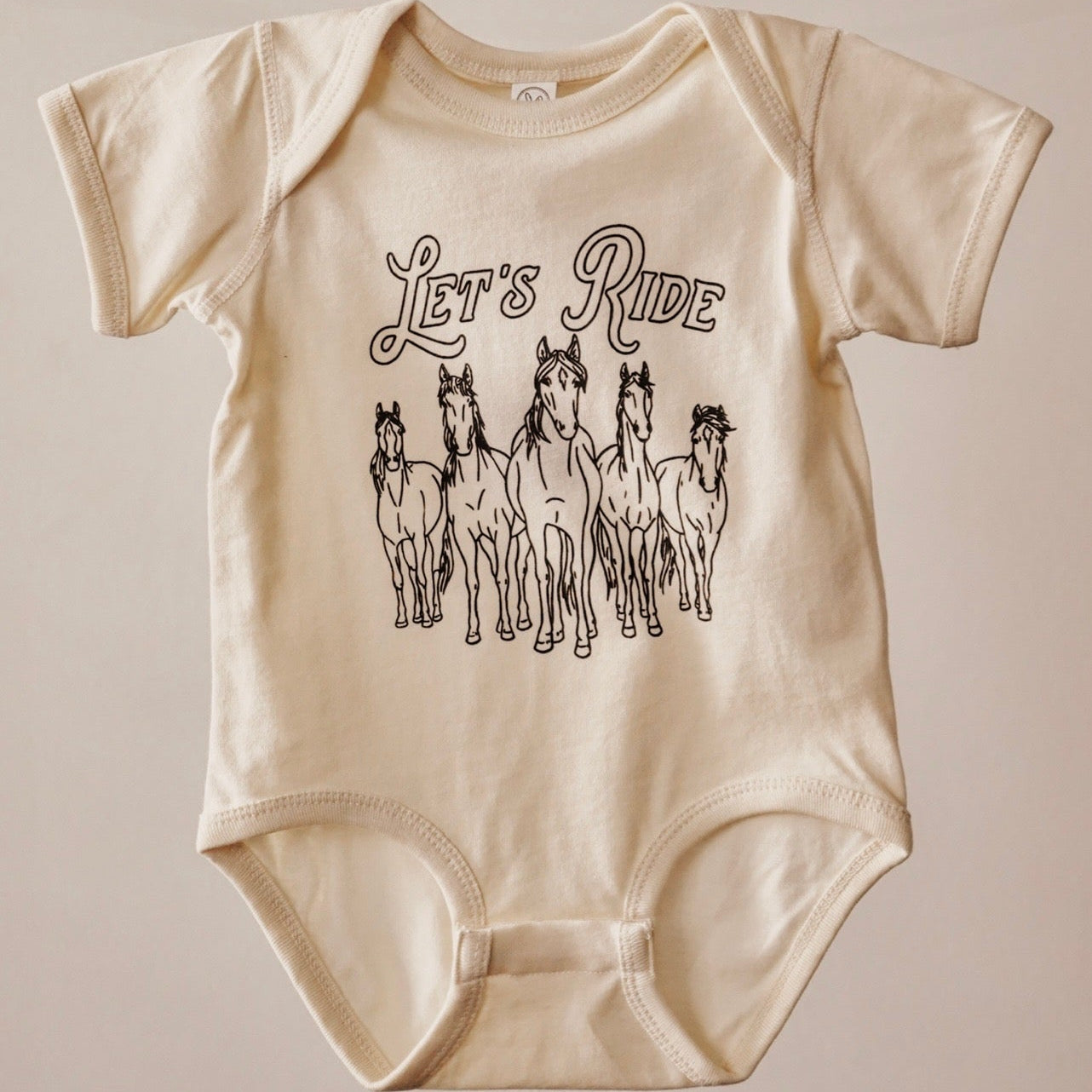 Let's Ride Onesie [Natural]