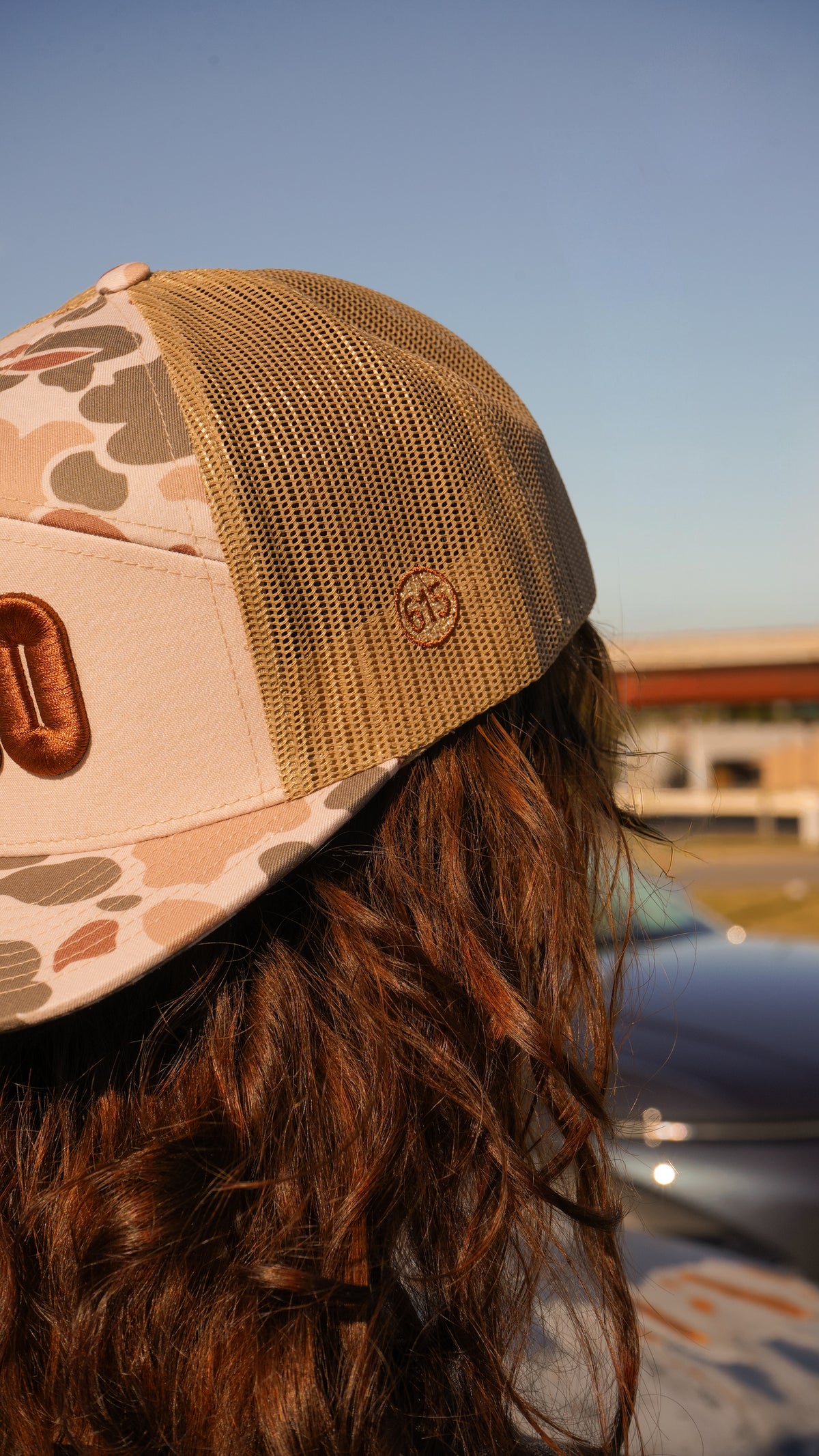 BORO 3D 7-Panel Trucker Hat [Harvest Duck Camo/Sandstone]