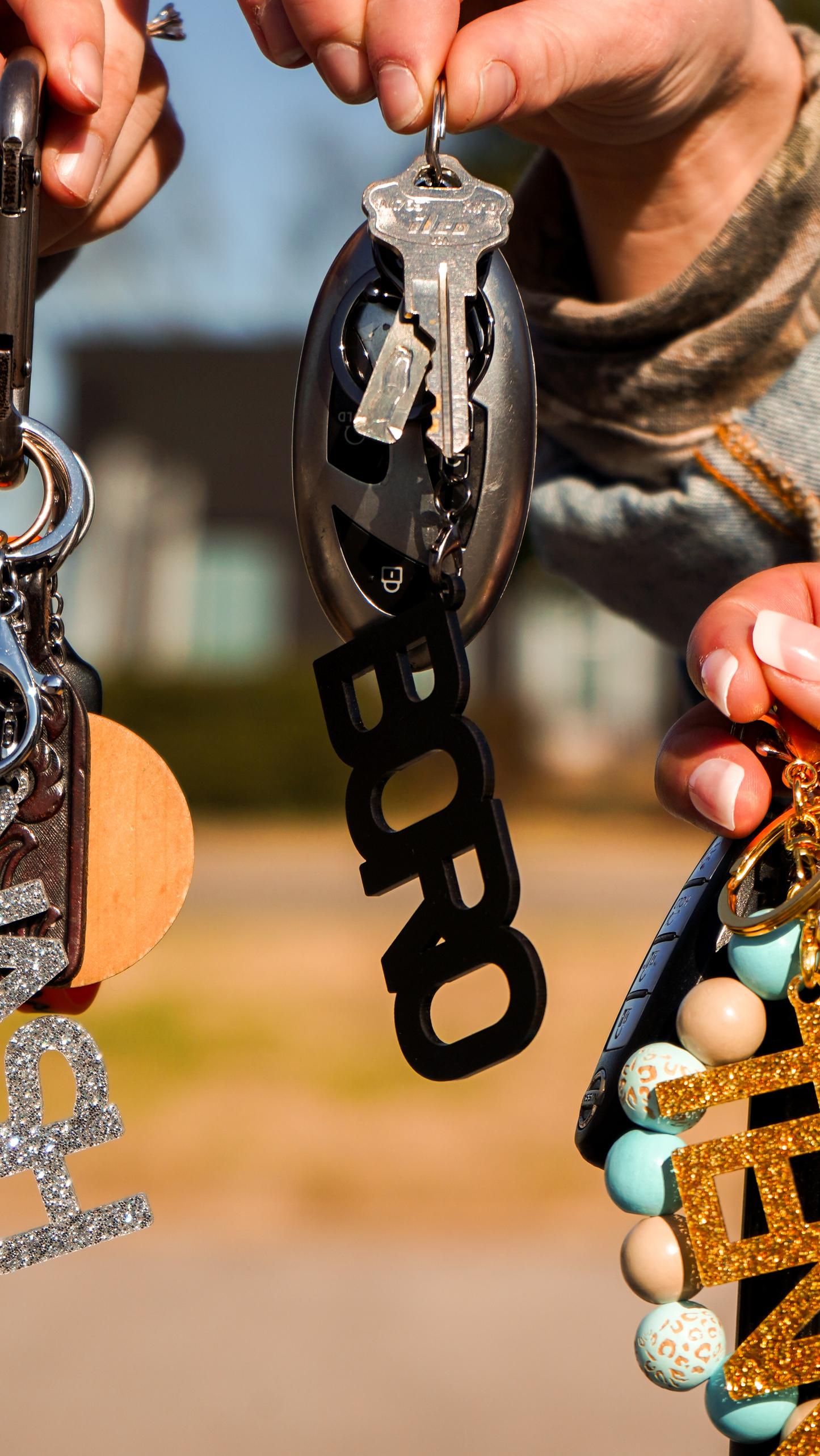 Boro Acrylic Keychain [Matte Black]