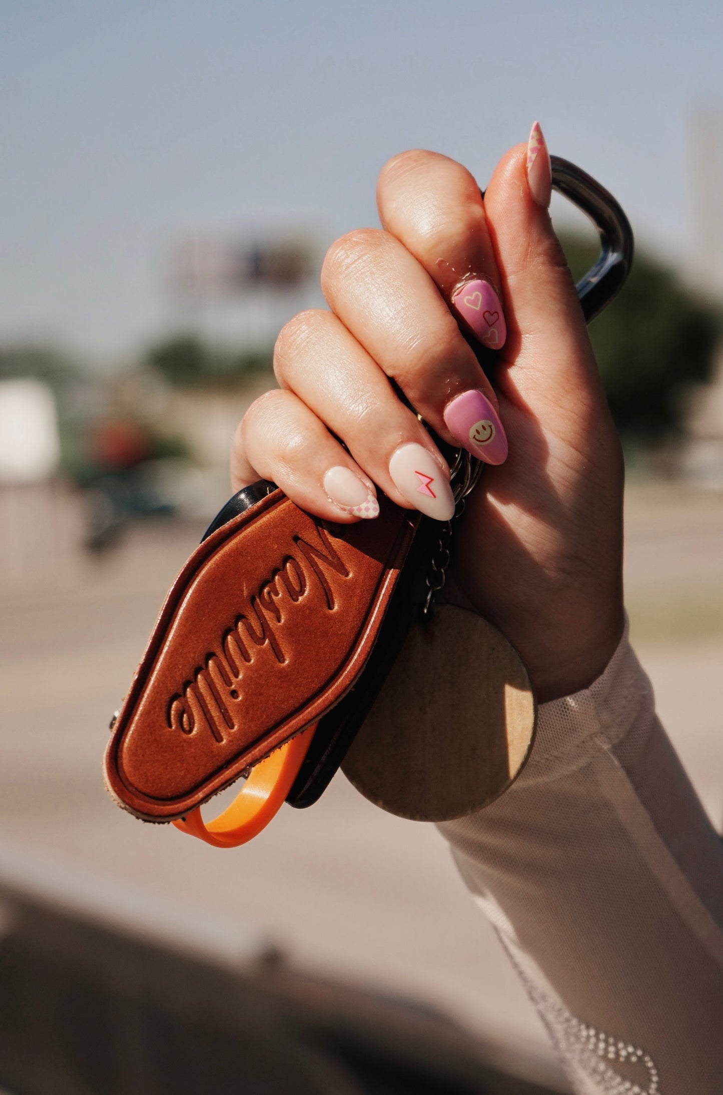 Nashville Leather Keychain