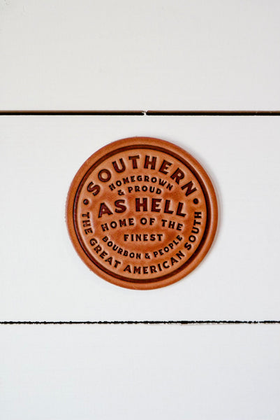 Sugarhouse Leather Coaster [Southern as Hell]