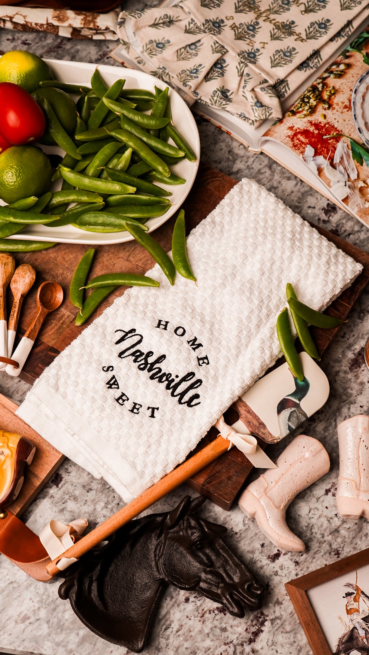 Home Sweet Nashville Tea Towel | Waffle Kitchen Towel