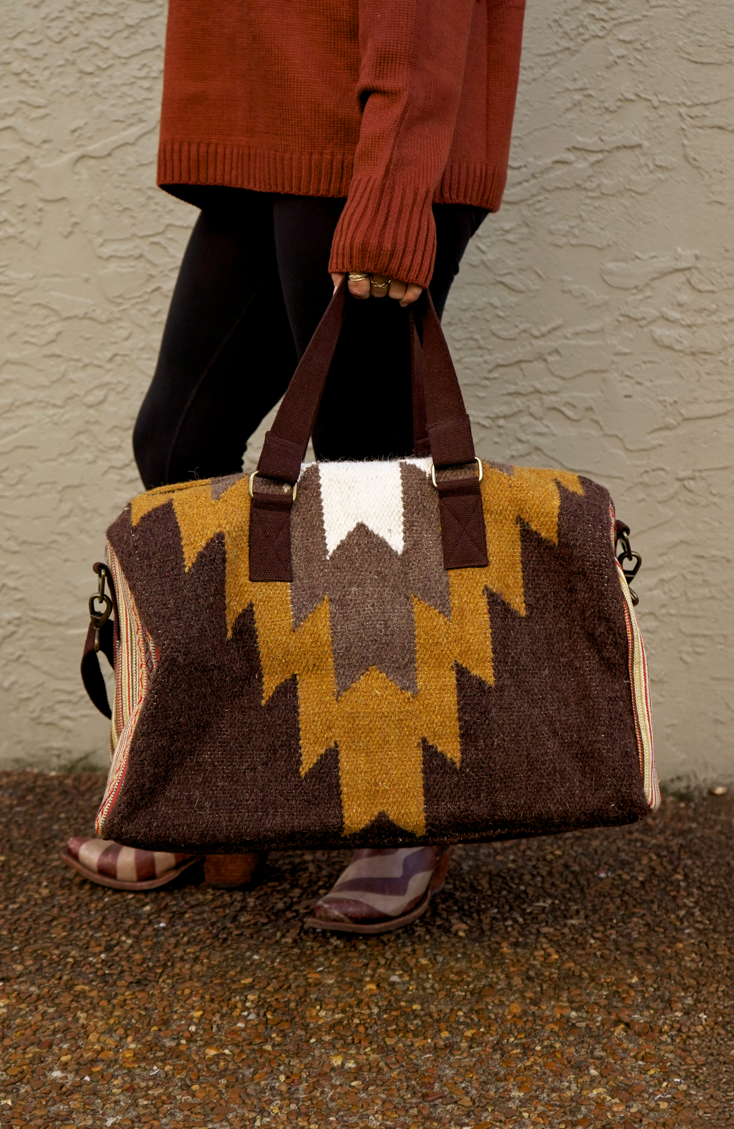 Western Weekend Duffel [Brown, Tan & Cream]