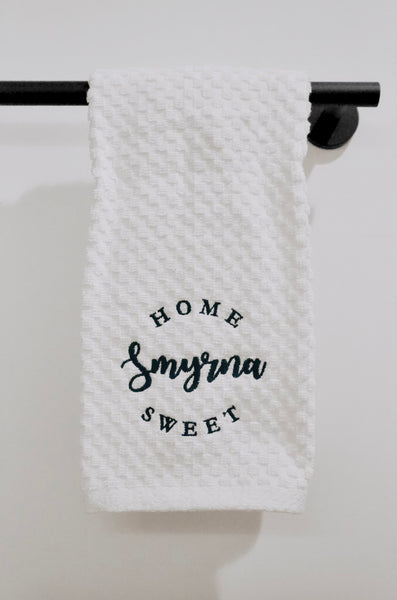 White Waffle Tea Towel [Home Sweet Smyrna]