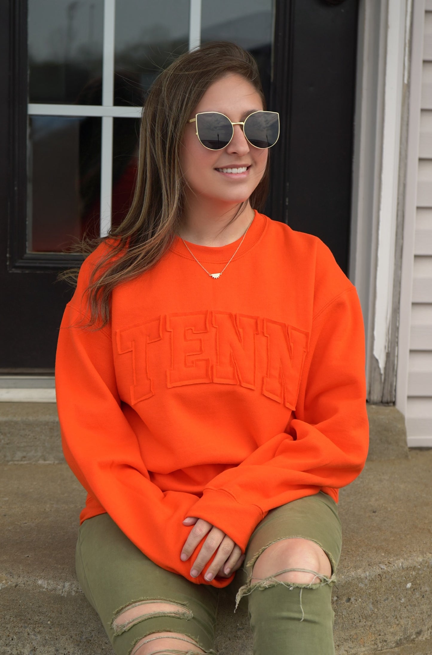 Tenn Vintage Block Comfort Crew [Orange]