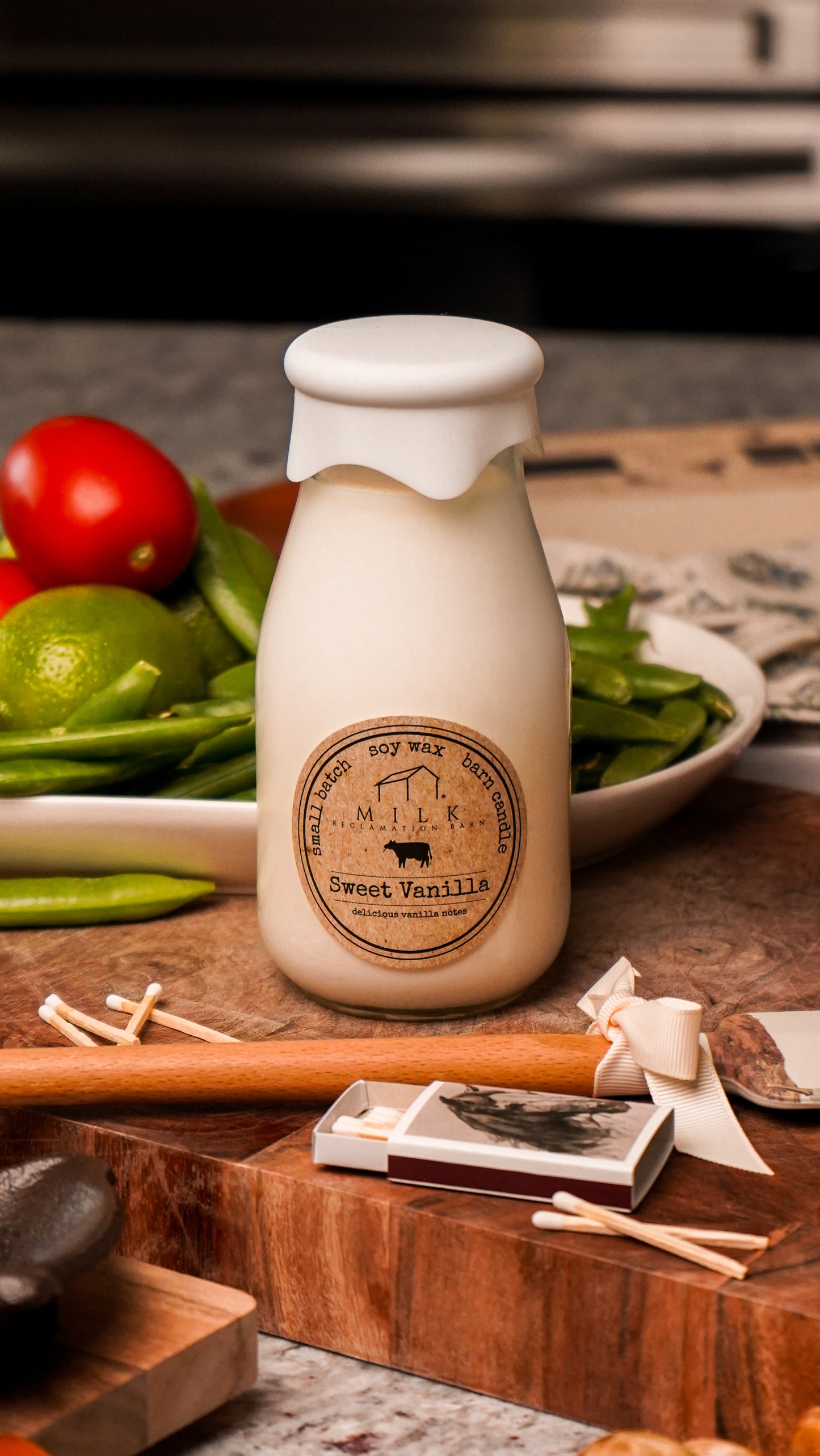 Sweet Vanilla | Soy Milk Bottle Candle