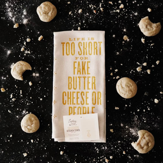 Fake Butter, Cheese Kitchen Towel