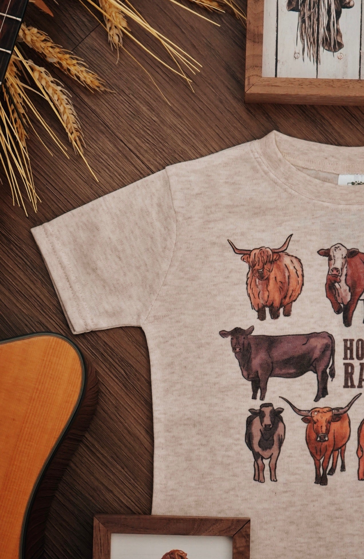 Home on the Range Country Western Toddler Tee [Natural]