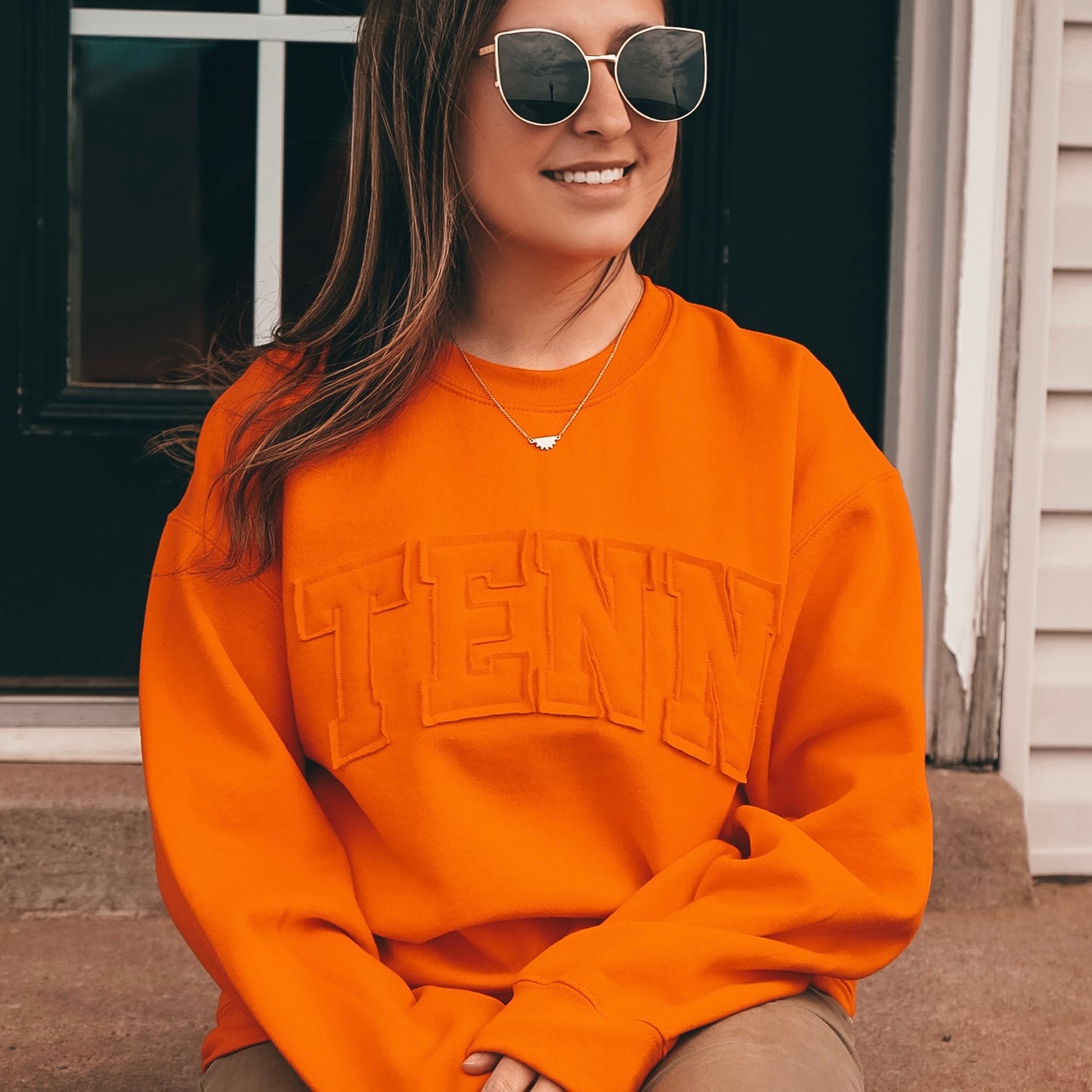 Tenn Vintage Block Comfort Crew [Orange]
