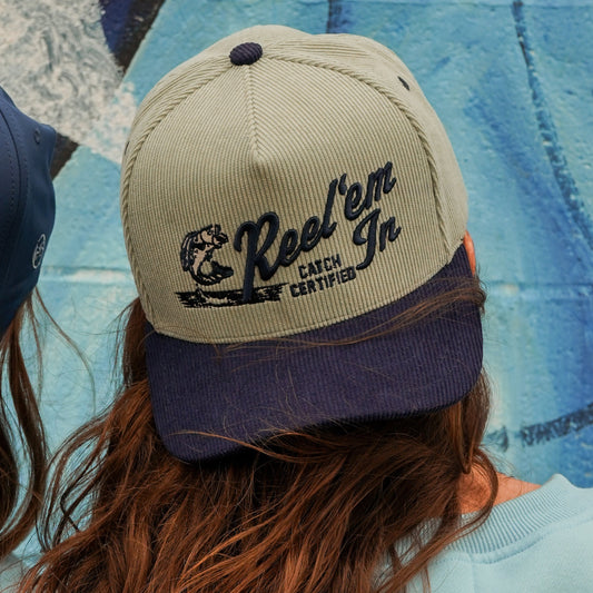 Reel'Em In Trucker Hat [Mint/Navy]