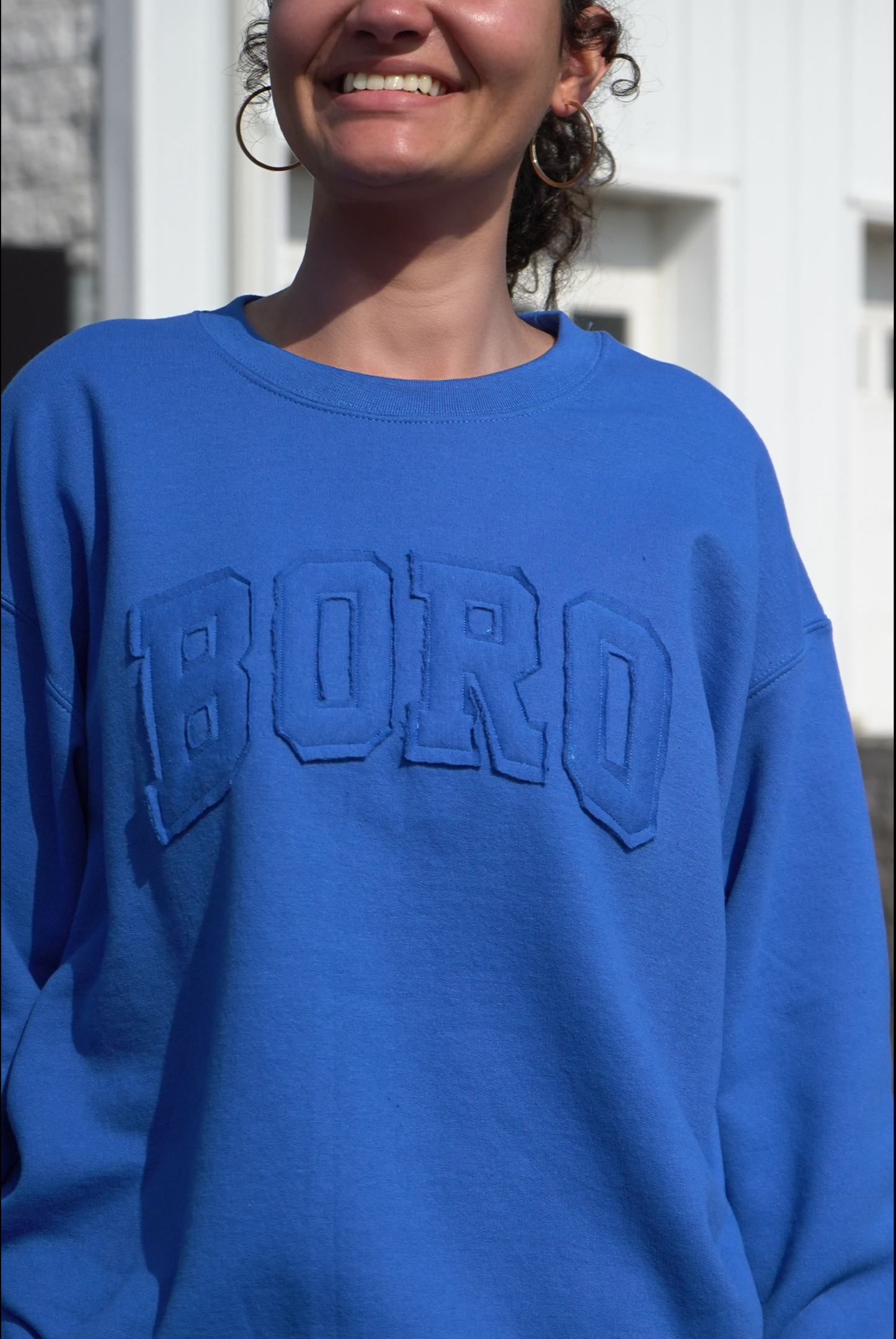 Boro Vintage Block Comfort Crew [Royal]