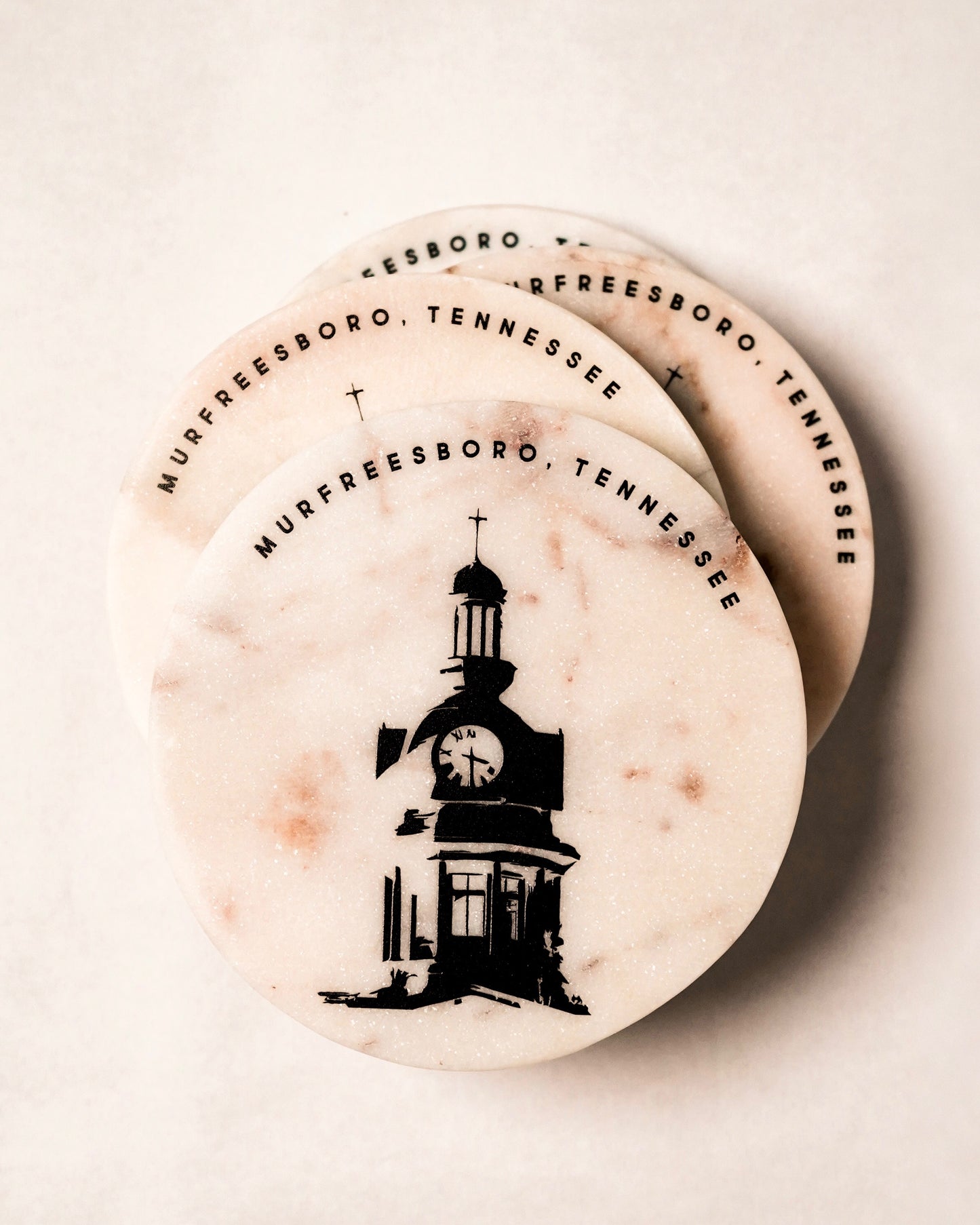 On Boro Time Marble Coaster