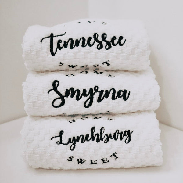 White Waffle Tea Towel [Home Sweet Tennessee]