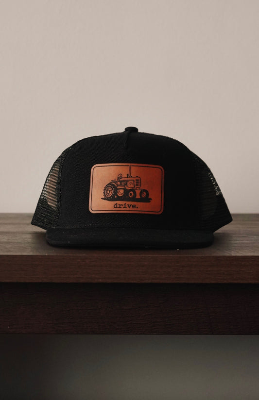 Drive Tractors Kids Trucker Hat [Black]