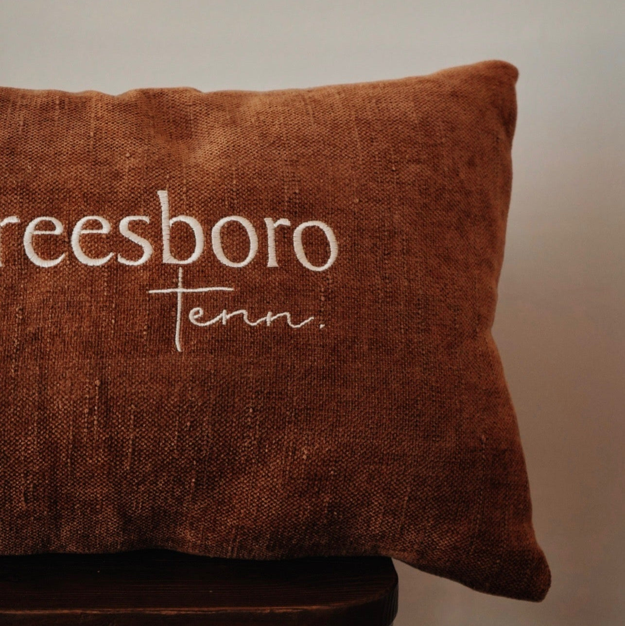 Murfreesboro Chenille Lumbar Pillow [Bronze]