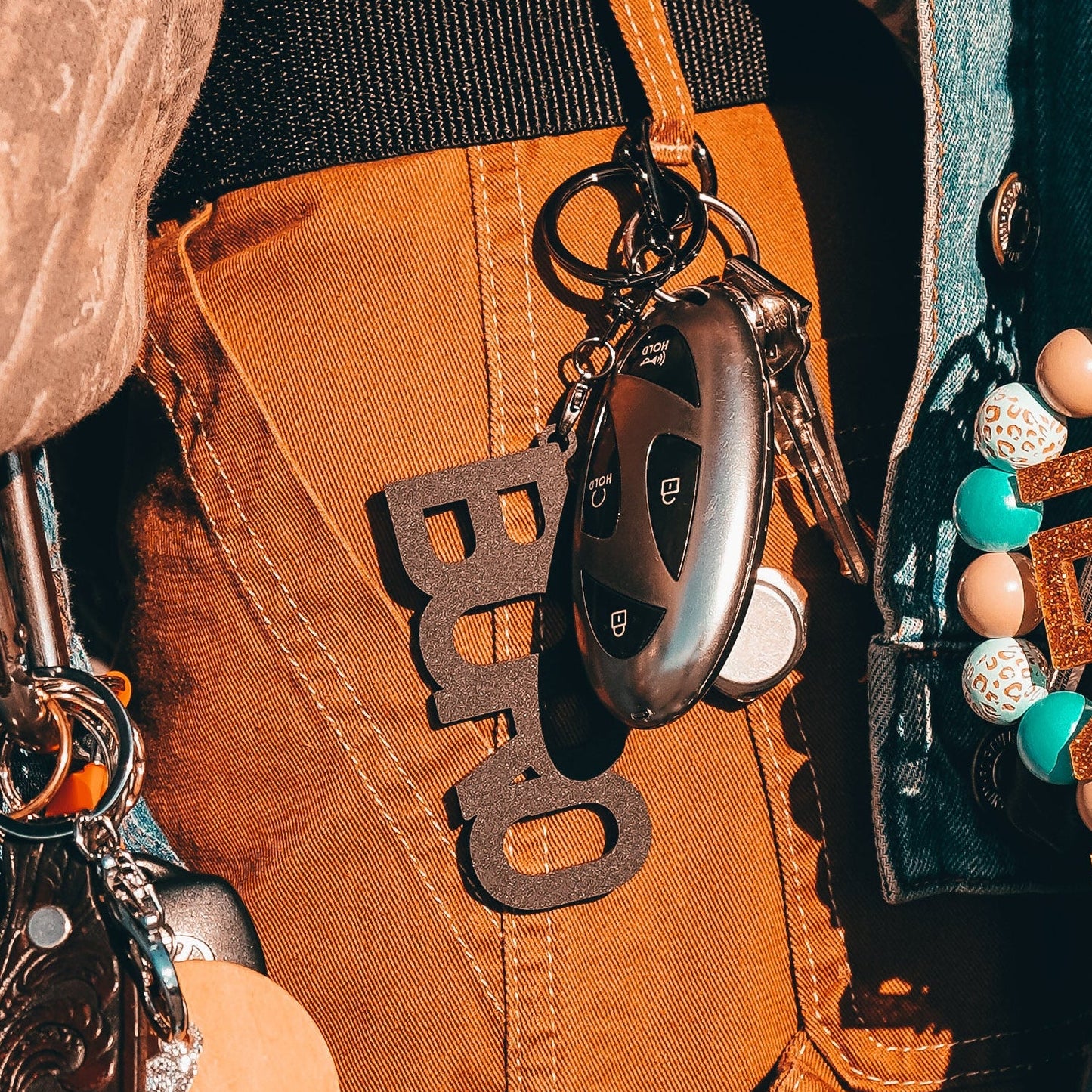 Boro Acrylic Keychain [Matte Black]