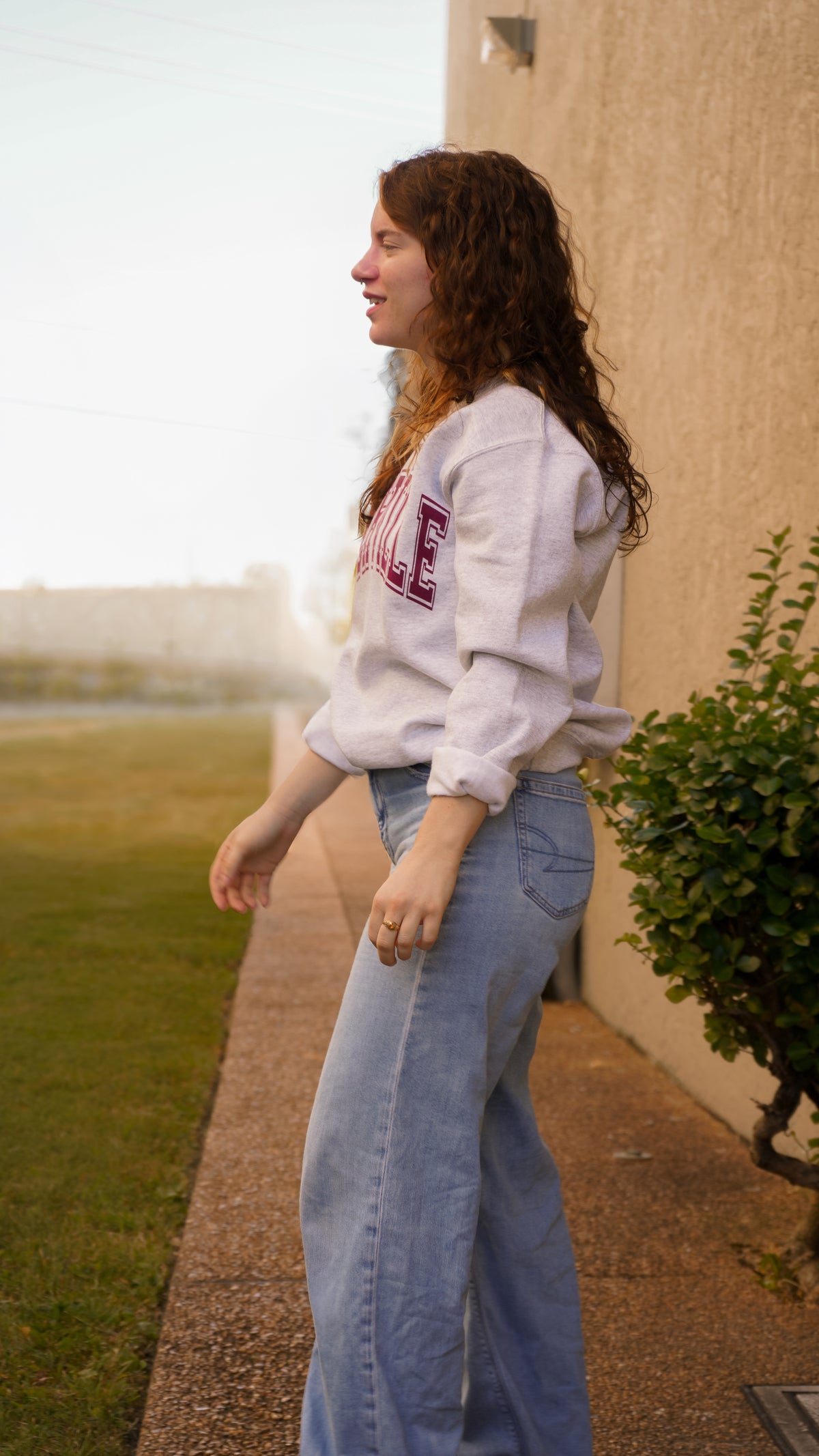 Nashville Varsity Crewneck Sweatshirt [Ash Grey]