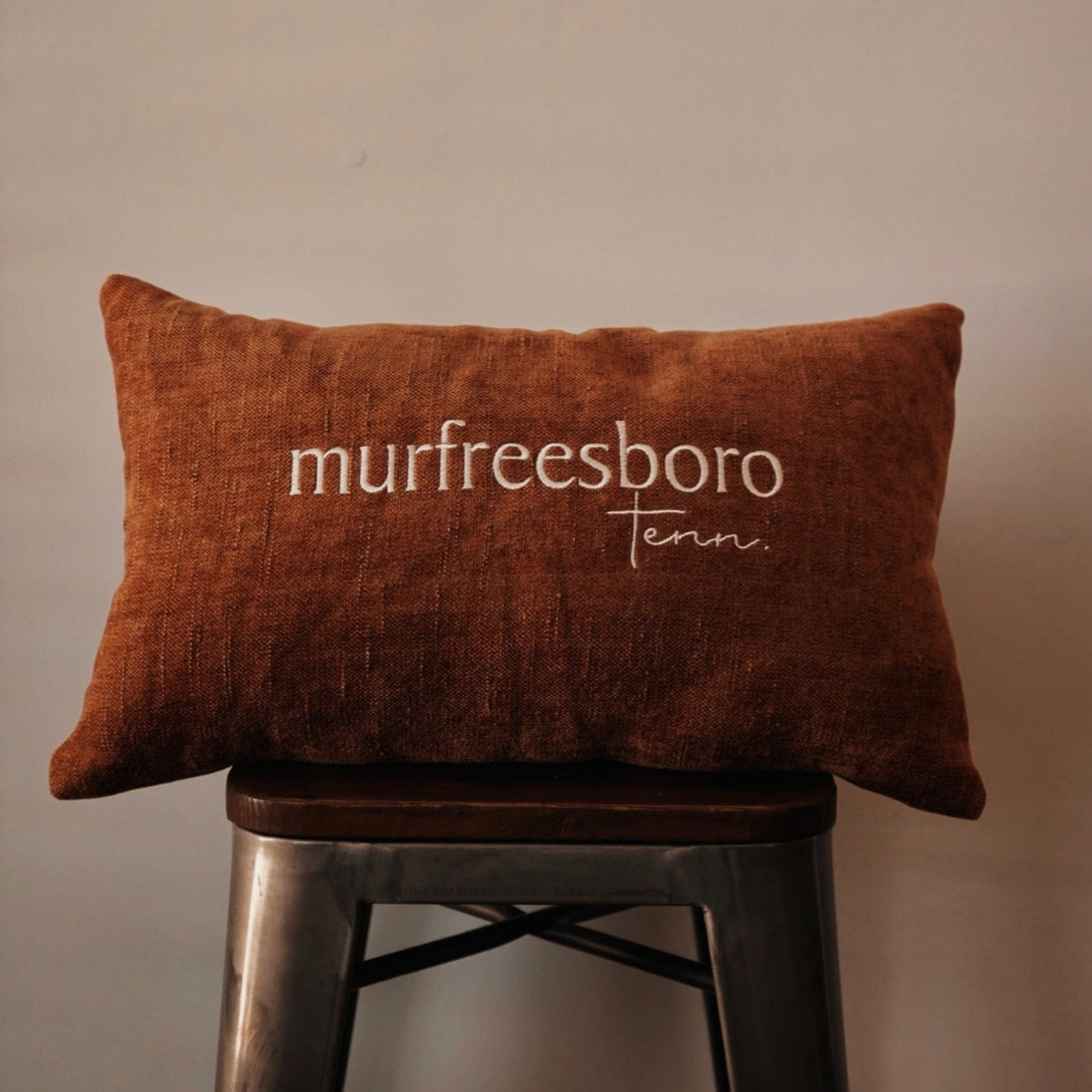 Murfreesboro Chenille Lumbar Pillow [Bronze]